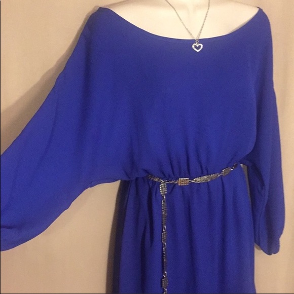 NYMPHE Dresses & Skirts - Violet blue NYMPE Vintage USA Dolman dress M EUC